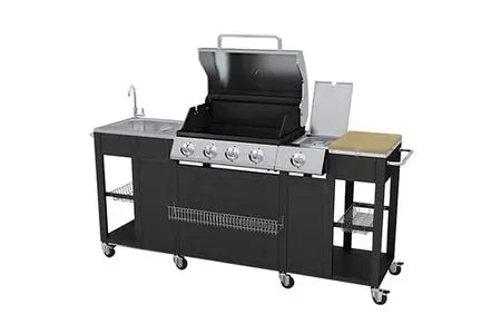 Whirlpool cuisinière Mixte 83L 4feux Blanc WS68M8CCWFR