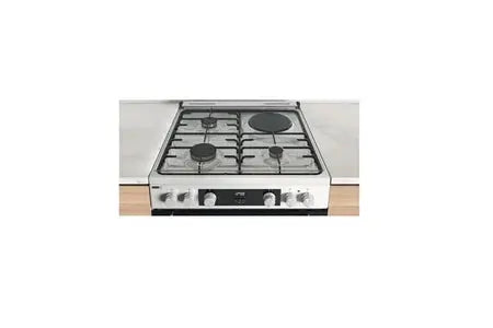 Whirlpool cuisinière Mixte 83L 4feux Blanc WS68M8CCWFR