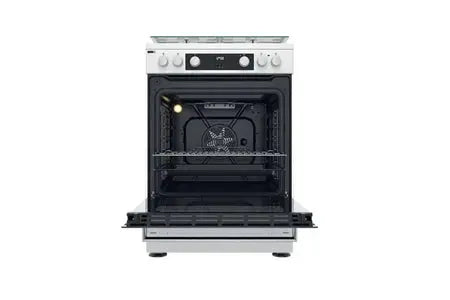 Whirlpool cuisinière Mixte 83L 4feux Blanc WS68M8CCWFR