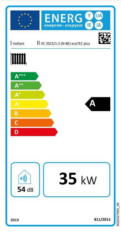 VAILLANT ECOTEC plus VC35 CS 35kW  0010024569