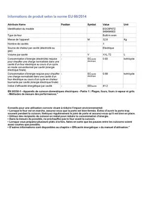Electrolux EOC6P67Z four