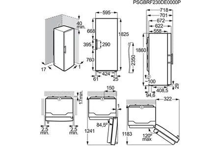 Electrolux LUS7MD28W congélateur Armoire