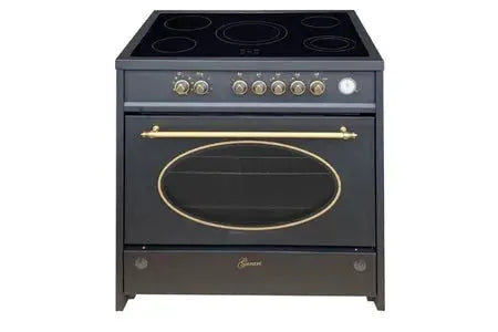 Gurari Gch E 912 BL R Centre de cuisson électrique 90 cm, Retro , Creme, Range Coocker