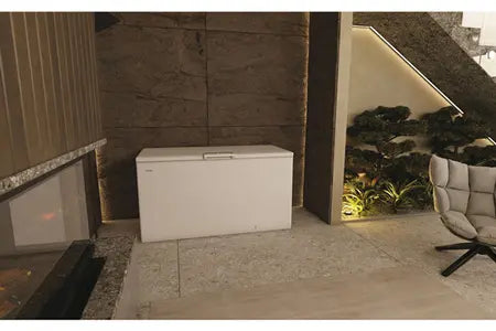 Haier - congélateur coffre HCE520E - Blanc