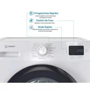 Lave linge hublot 	INDESIT	IMB964BMYTIMEFR