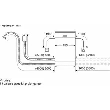 Lave vaisselle encastrable BOSCH	SPV6YMX08F