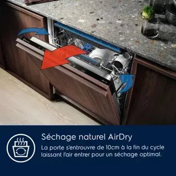 Lave vaisselle encastrable  ELECTROLUX EEG68600W GlassCare