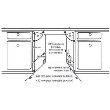 Lave vaisselle encastrable  LISTO	LVI47 L2f