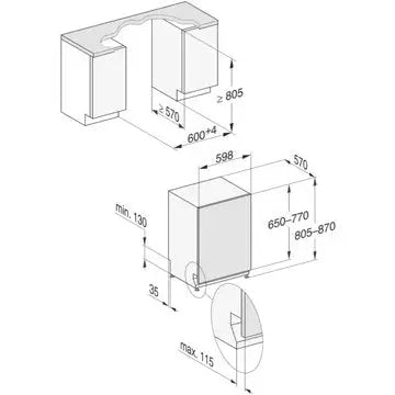 Lave vaisselle encastrable MIELE	G 5150 SCVi