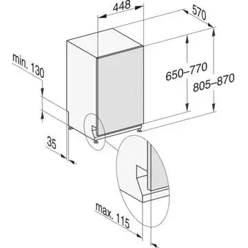 Lave vaisselle encastrable  MIELE	G 5590 SCVi SL