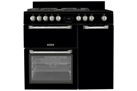 Leisure Cuisinemaster Pro 100cm gaz et Vitro Noir - PR100F560K Piano de cuisson