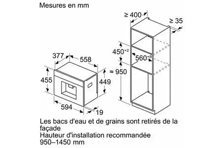 N 90, Machine à café tout automatique, Inox Neff CL4TT11N0