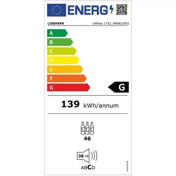Cave à vin encastrable 							LIEBHERR				UWKes1752-26