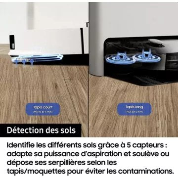 Robot Aspirateur Laveur							SAMSUNG 				Jet Bot Combo VR7MD96B14G