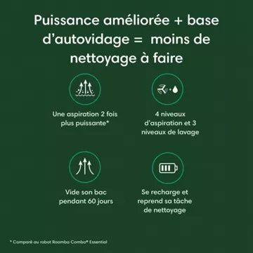 Robot Aspirateur Laveur							IROBOT				Roomba Combo 2 Essential