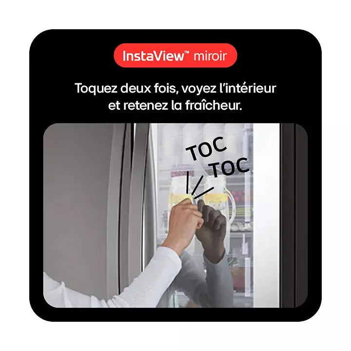 Réfrigérateur multi portes LG GMZ765SBHJ INSTAVIEW