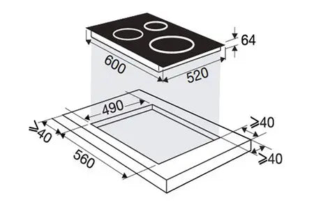 Sauter SPI234B plaque induction