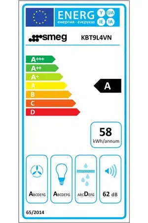 Smeg KBT9L4VN hotte décorative murale