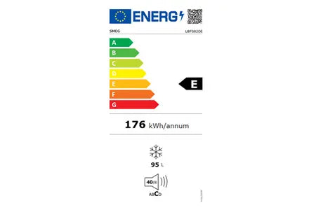 Smeg U8F082DE - encastrable - 82 cm congélateur Top