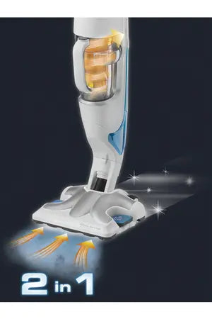 Rowenta Clean & Steam RY7557WH, nettoyeur vapeur/aspirateur, Balai